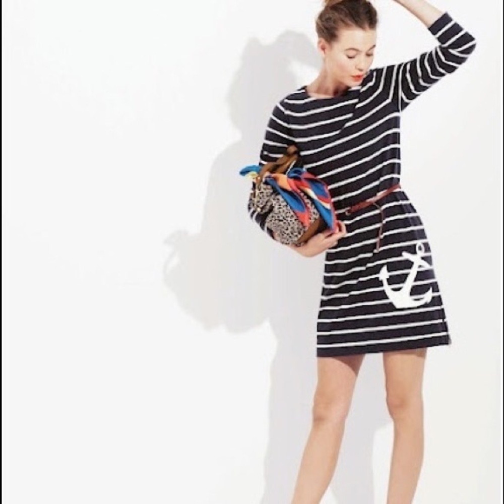 J.Crew Striped Anchor Dress